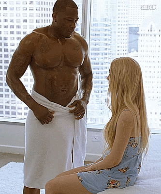 censored white with a real man