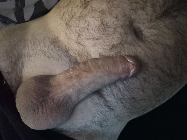 My hard cock in the morning