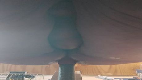 Dripping cum while fucking my ass