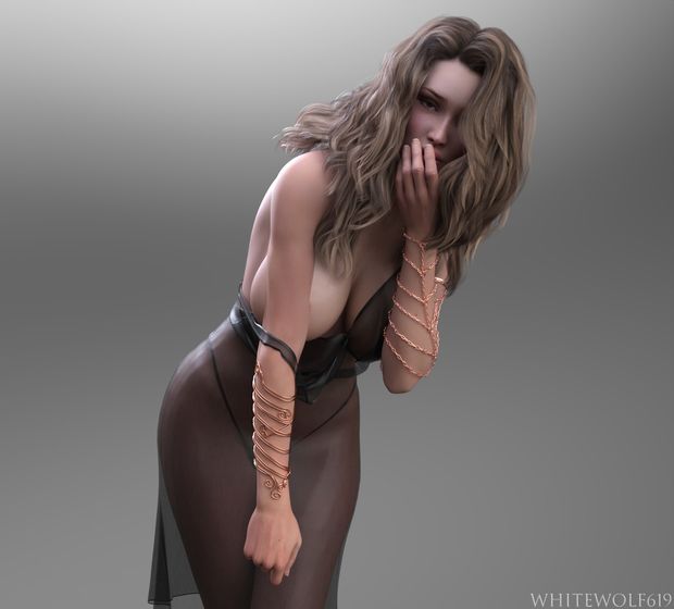 Intending a playful flirt, Sophia exposes a full tit