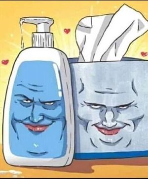 We know what the lotion and tissue are for…