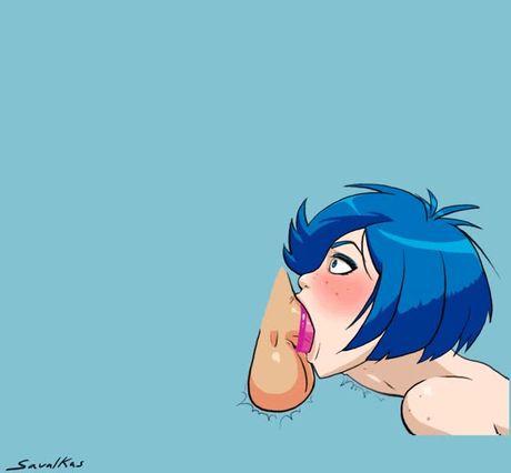 Marie Kanker using deepthroat protection [Ed Edd n Eddy]