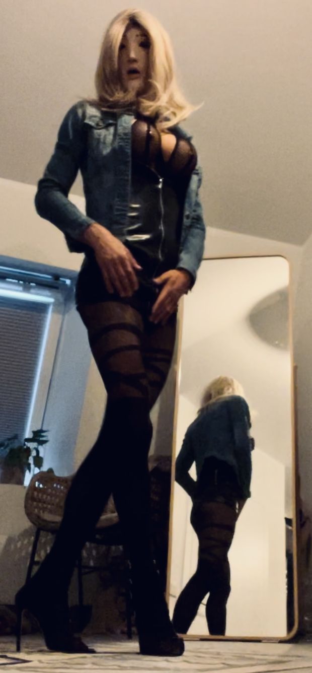 In the mirror…
