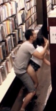 she should know not to scream in a library