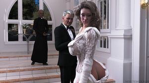 No choice but to marry him to save her family - he desiged the dress so he can grope her ass and finger her pussy during and after