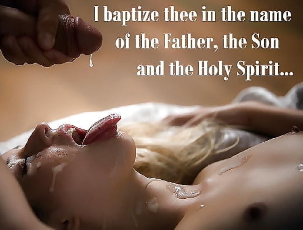 I Baptise thee in the name of the anti Christ, Lord Satan, Perversion, Depravity and Desire. Hail Satan!
