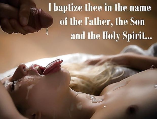 I Baptise thee in the name of the anti Christ, Lord Satan, Perversion, Depravity and Desire. Hail Satan!