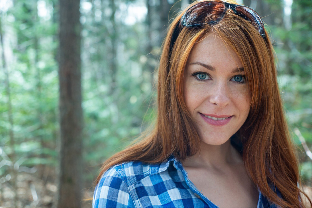 Redhead in the Forest