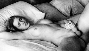 blonde touching herself