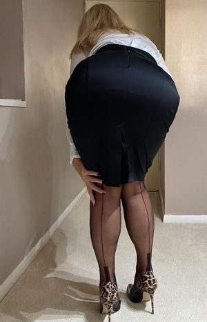 my boss asked me to stay behind to discuss the monthly sales targets, i did have plans for the evening, BUT SHE WAS VERY PERSUASIVE.....