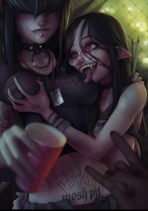 A Vampire and Her Goth Girlfriend