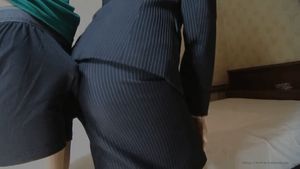 Japanese skirt assjob