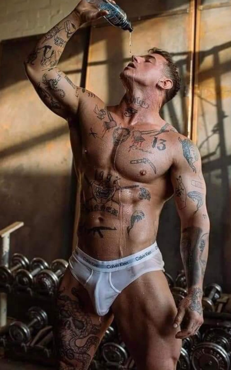 Making himself wet