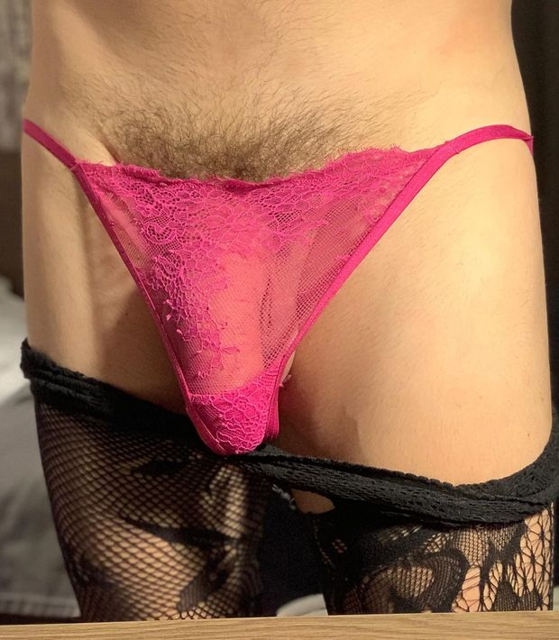 Big dick in panties