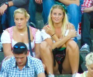 Panty upskirt while out in public