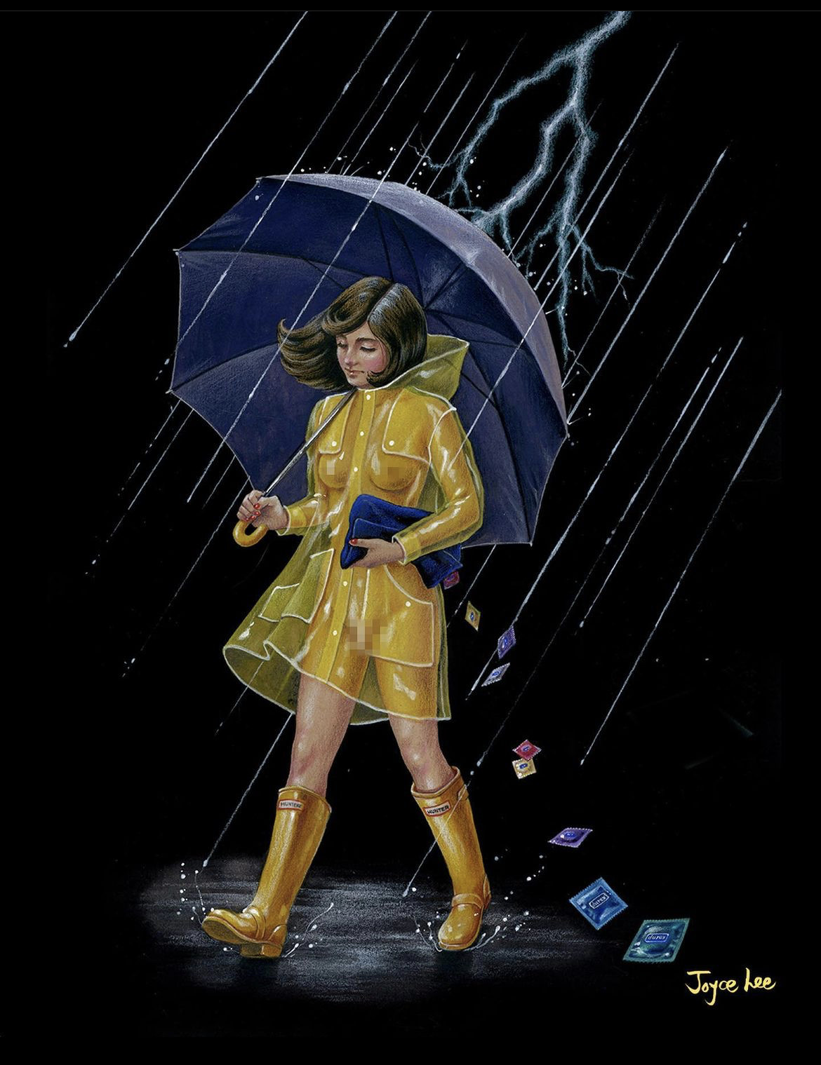 Walking in the rain