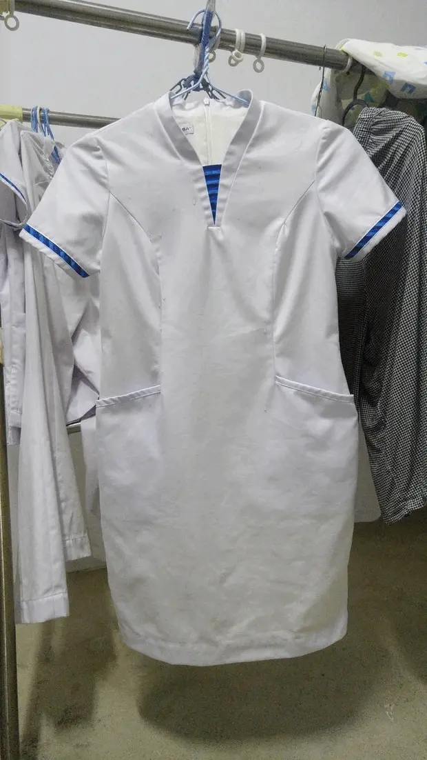 SingHealth nurse dress with cum.
