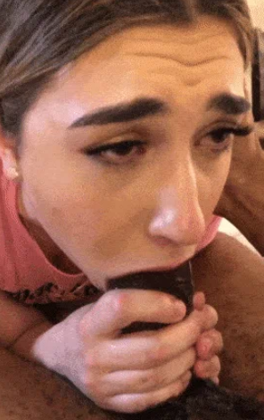 slut gets pushed down on giant bbc