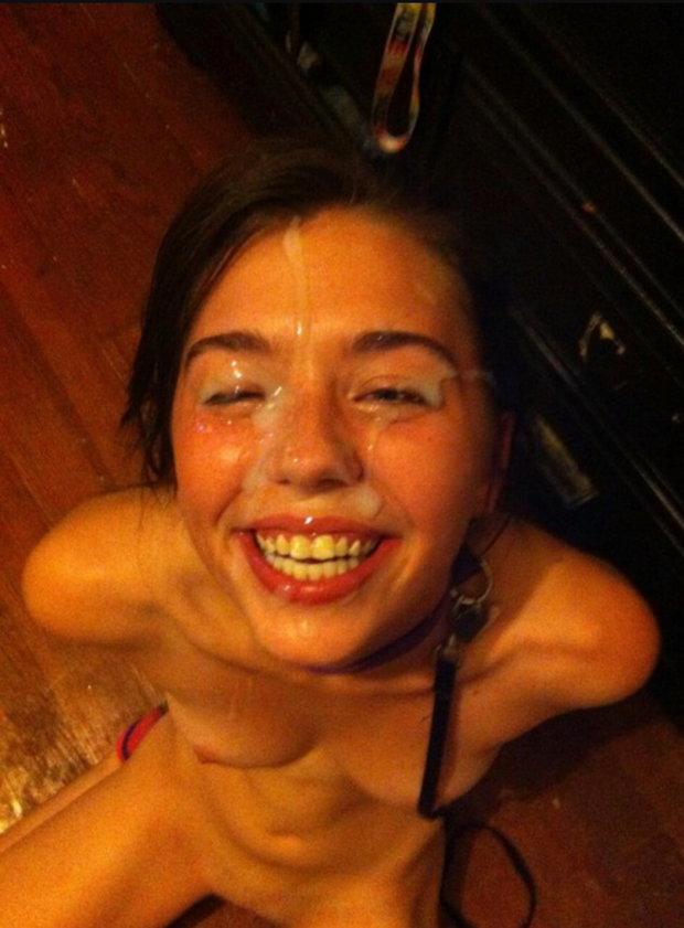 One happy cum covered face