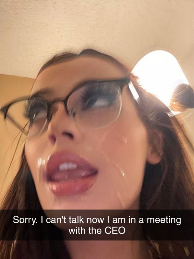 Why is there cum on her face?