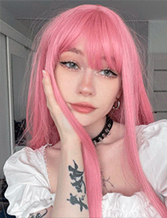 She thought that because of the pink wig her classmates would not know that she recorded videos for rich daddies