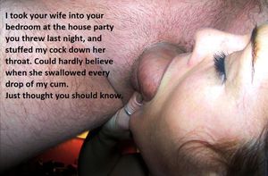 Stuffed your wife's mouth with my cock, buddy
