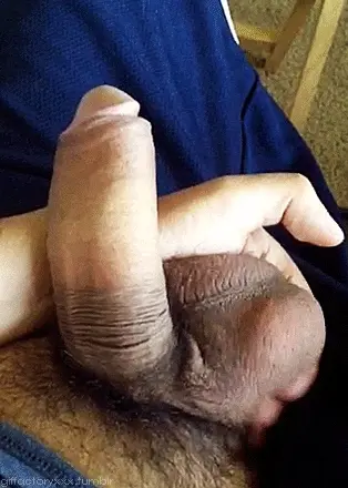 flicking his balls