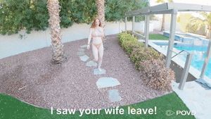 Mind if I get wet in the pool?