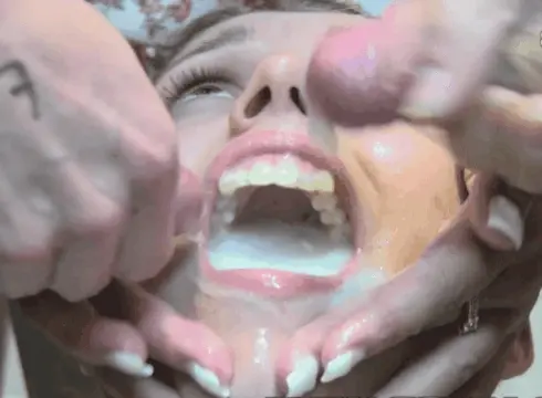 this slut is a receptacle for fresh cum