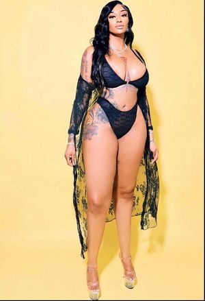 Sophia Ifeoma in SavageXFenty Lingerie