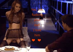 he is cuckolded by his father, and his wife likes it