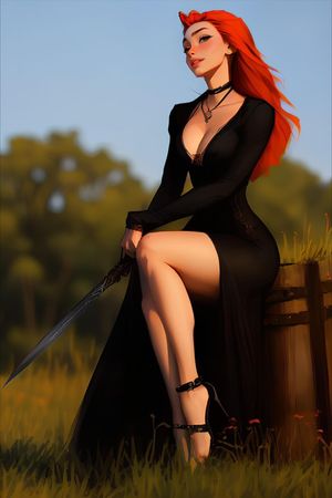 Redhead sexy swashbuckler
