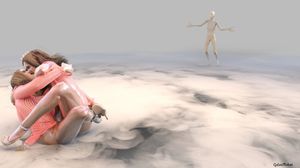 Alien directs catfight during abduction