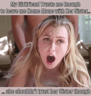 My Girlfriend has a Hot Sister caption