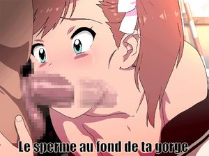 hentai babe teen blowjob cum in mouth
