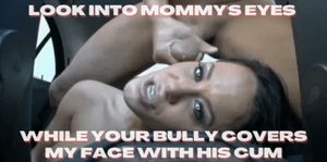 Mommy gets covered in bully's cum