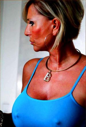 Love to play with Lady B’s huge hard Nipples