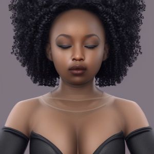 Almost perfectly symmetrical portrait