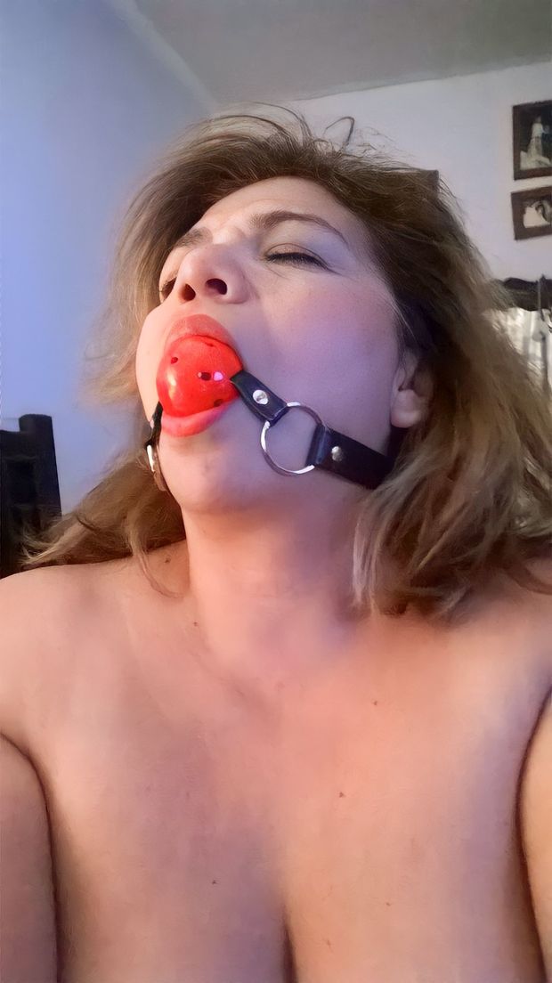Mexican busty mom Maricarmen J Mendezz welcomed to her new life as a living furniture. If she pukes she'll get her welcome punishment.