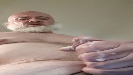 Squirting my cum while my Aunt Joyce watches me