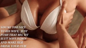 Your wife let's us jack off with her body