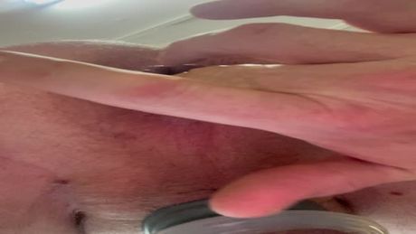 Bimodal fingers his loose asshole