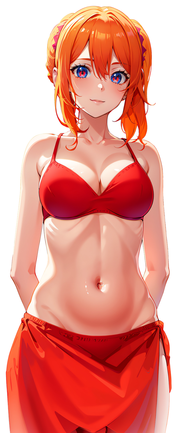 Hot anime female with orange hair