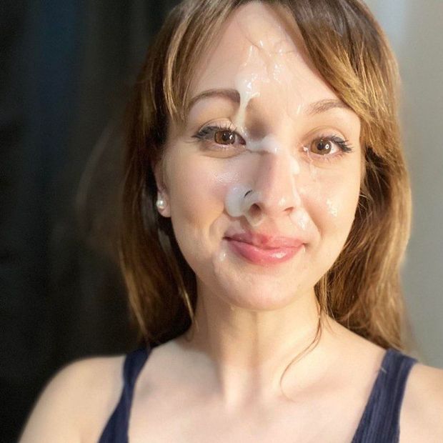 Milf with cum on face. (who is she?)