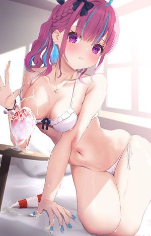 Aqua-flavoured ice cream Hololive