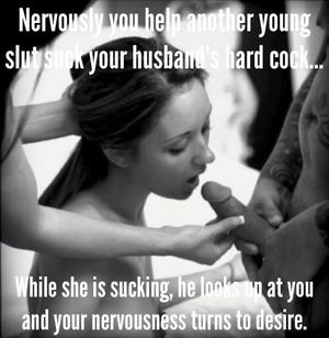 Wife loves to help the shy ones