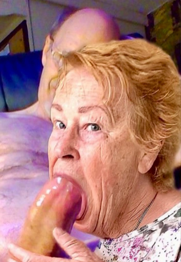 Slut Granny Blowjob Porn Sucking off a Big Cock