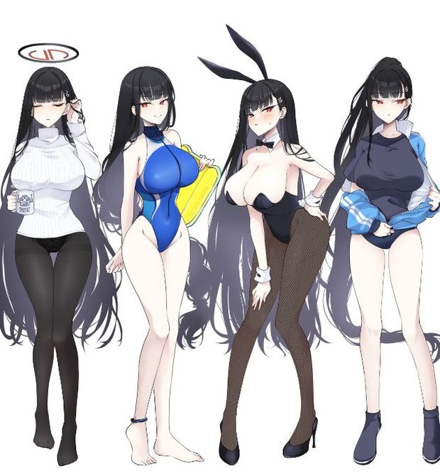 Rio in different outfits