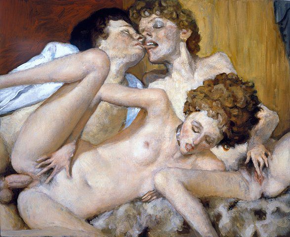 My mom's friends from Denmark. John Currin