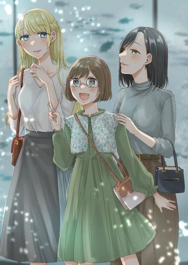 Yuri Family Visiting An Aquarium Original